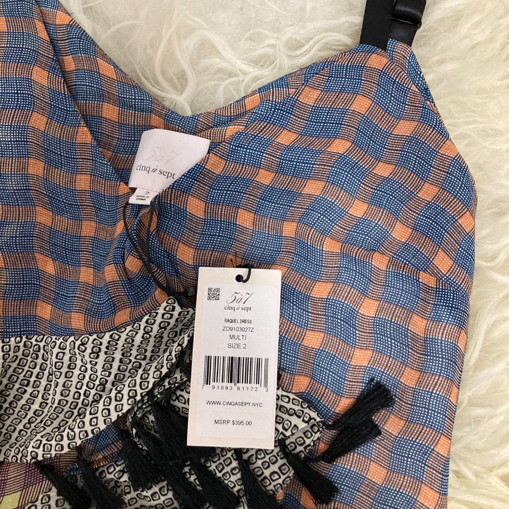 CINQ À SEPT Plaid Print Mini Dress - Picture 10 of 14